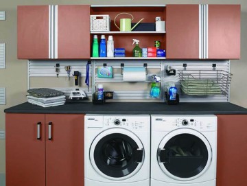 Organize with Built-In Storage for Your Laundry Room