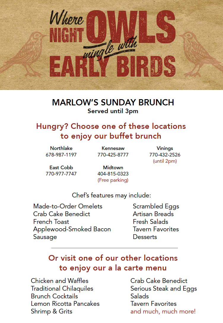 Marlow S Tavern Menu Prices