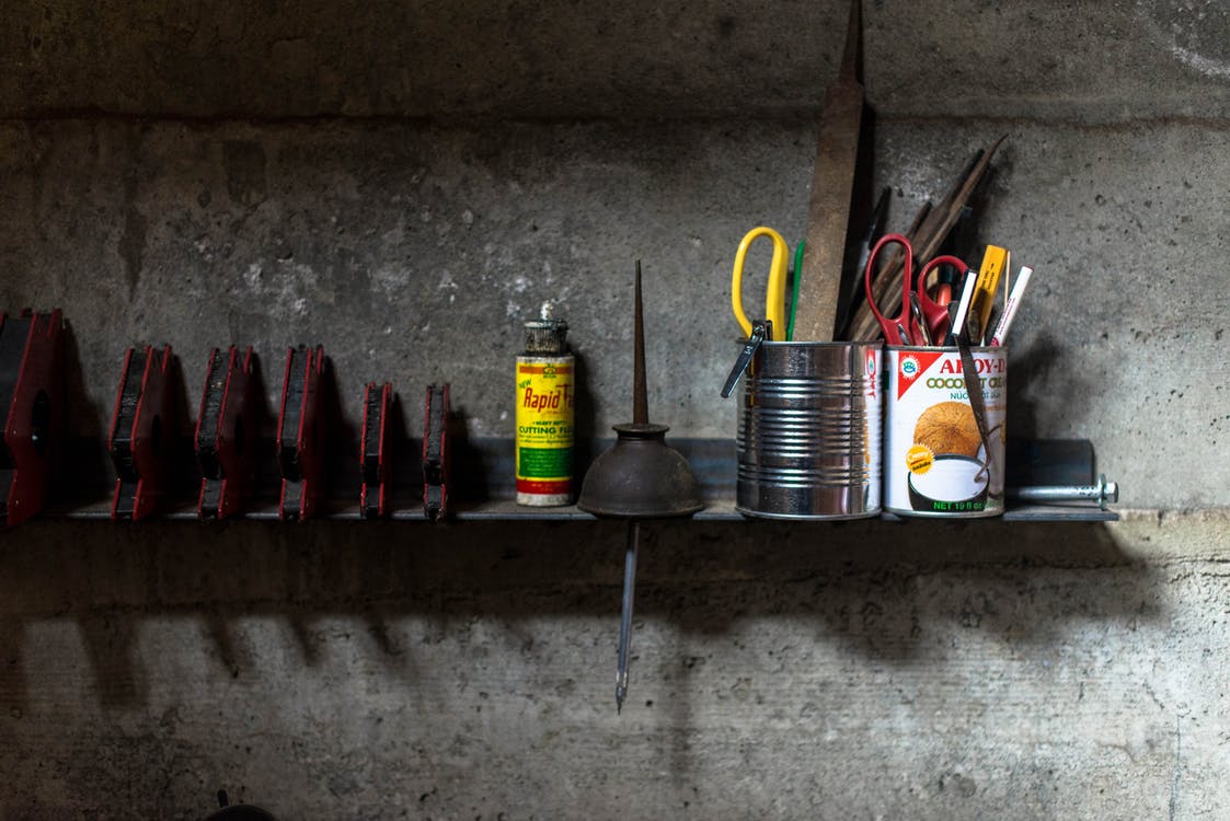 tools in garage