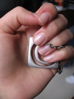 a hand with healthy nails